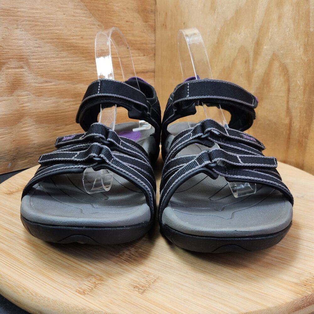 Teva Tirra Womens Black Hiking Sandals Size 10 - Picture 2 of 9